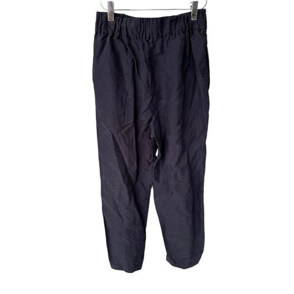 Madewell Tapered Huston Pull-On Crop Pants Black XS - Picture 2 of 6